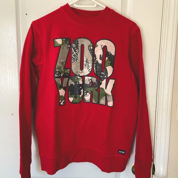 ZOO YORK RED CREWNECK (Mens) - Picture 1 of 1